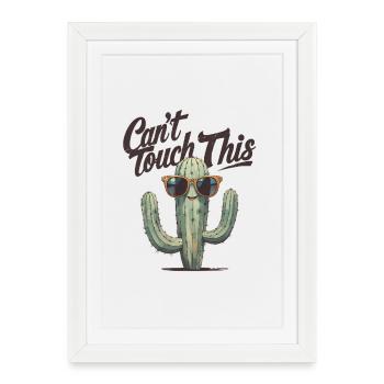 Can't Touch This Cactus - Framed poster (27 × 37 cm) - white - Front