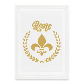ROME Laurier Victoire - Framed poster (27 × 37 cm) - white - Front