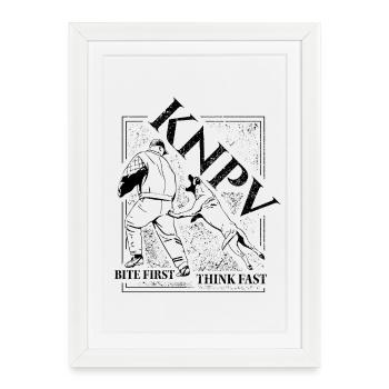 Formation de chiens de travail KNPV - Affiche encadrée (27 × 37 cm) - blanc - Devant