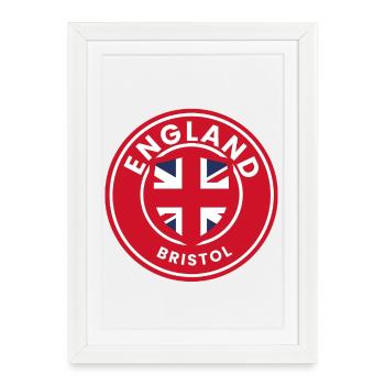 England Bristol Roundel Emblem - Framed poster (27 × 37 cm) - white - Front