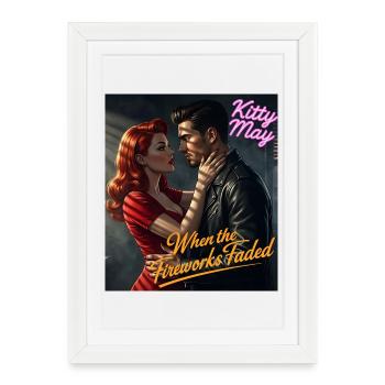 Kitty May : Quand les feux d’artifice se sont estompés - Affiche encadrée (27 × 37 cm) - blanc - Devant