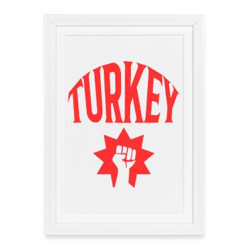 Turquie Türkei - Affiche encadrée (27 × 37 cm) - blanc - Devant
