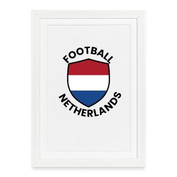 Netherlands Football Cover - Framed poster (27 × 37 cm) - white - Front