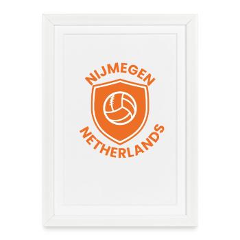 Nijmegen Volleyball Shield - Framed poster (27 × 37 cm) - white - Front