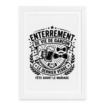 evg - Affiche encadrée (27 × 37 cm) - blanc - Devant