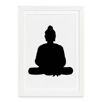 bouda - Affiche encadrée (27 × 37 cm) - blanc - Devant