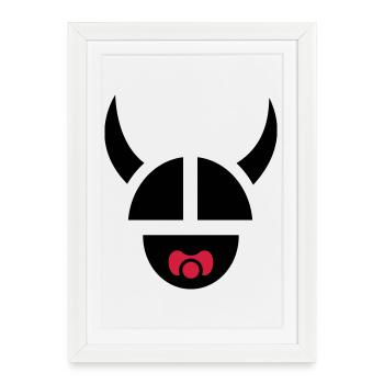 Viking Child - Framed poster (27 × 37 cm) - white - Front