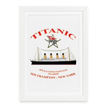 TITANIC COLLECTION créa Louis RUNEMBERG © Adagp - Affiche encadrée (27 × 37 cm) - blanc - Devant