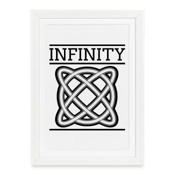 Infinity - Framed poster (27 × 37 cm) - white - Front