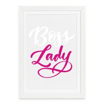 Lady Bos-s - Framed poster (27 × 37 cm) - white - Front
