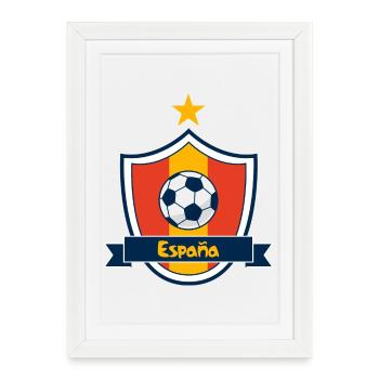 Armoiries Espagne - Affiche encadrée (27 × 37 cm) - blanc - Devant