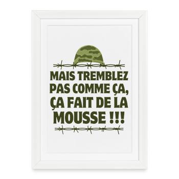 film culte, septième compagnie,7ème compagnie - Affiche encadrée (27 × 37 cm) - blanc - Devant