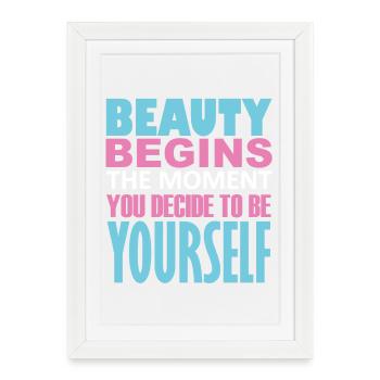 quote for transgender - Framed poster (27 × 37 cm) - white - Front