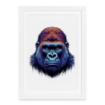 Gorilla - Framed poster (27 × 37 cm) - white - Front