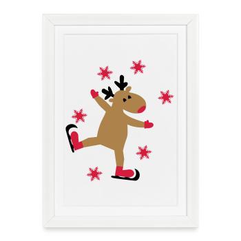 Great sticker for Christmas - Framed poster (27 × 37 cm) - white - Front