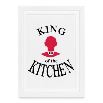 Chef's apron - Framed poster (27 × 37 cm) - white - Front