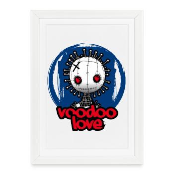 L’amour vaudou - Affiche encadrée (27 × 37 cm) - blanc - Devant