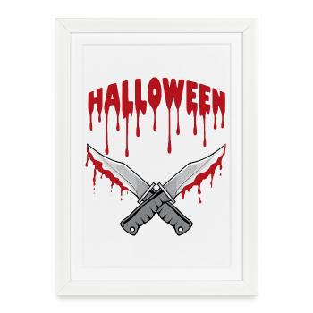 Halloween - Framed poster (27 × 37 cm) - white - Front