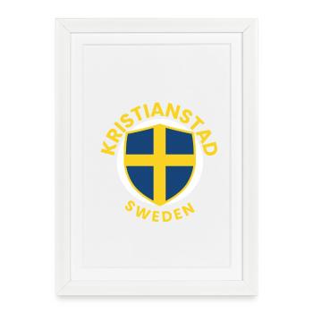Kristianstad Shield Sweden - Framed poster (27 × 37 cm) - white - Front