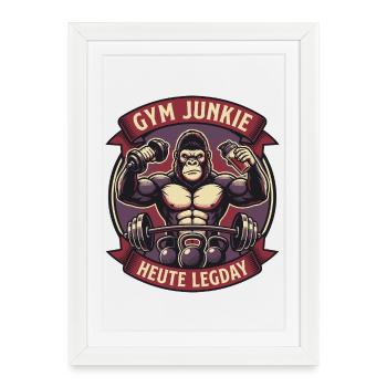 Gorilla Legday Powerhouse - Framed poster (27 × 37 cm) - white - Front