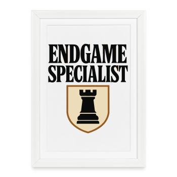 Chess Endgame Specialist - Design Tour - Framed poster (27 × 37 cm) - white - Front