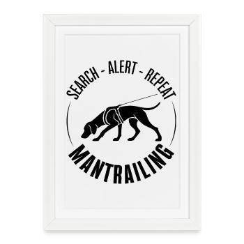 Vizsla Chasseurs de Chiens de sport Chiens Wilsigns - Affiche encadrée (27 × 37 cm) - blanc - Devant