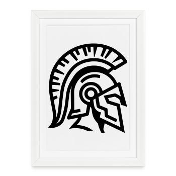 Spartan - Framed poster (27 × 37 cm) - white - Front