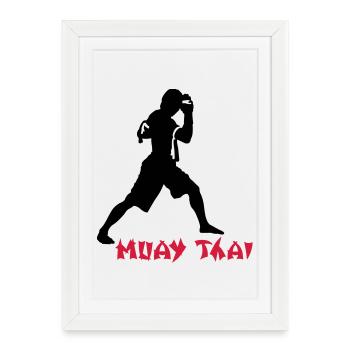 kickboxing_2 - Framed poster (27 × 37 cm) - white - Front