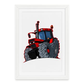 0856 case red border - Framed poster (27 × 37 cm) - white - Front