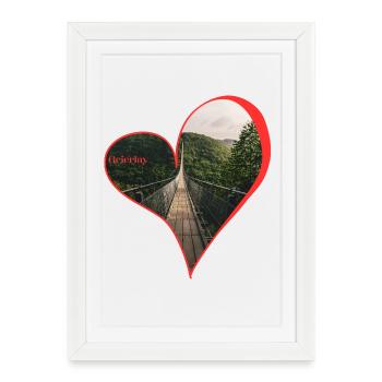 Geierlay - Framed poster (27 × 37 cm) - white - Front