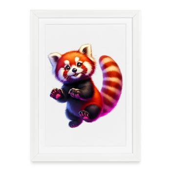 Red panda - Framed poster (27 × 37 cm) - white - Front