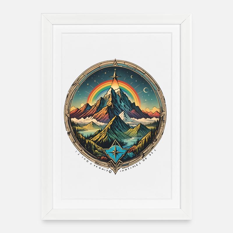 turist_02 - Affiche encadrée (27 × 37 cm) - blanc