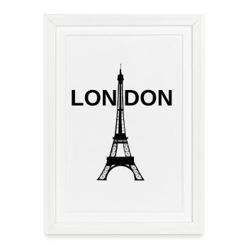 Tour London - Framed poster (27 × 37 cm) - white - Front