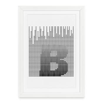 Letter B, name, the letter B - Framed poster (27 × 37 cm) - white - Front