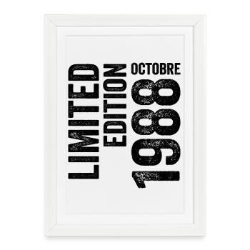 1988 - Framed poster (27 × 37 cm) - white - Front