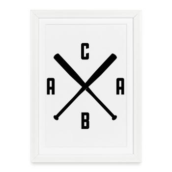A C A B - Framed poster (27 × 37 cm) - white - Front
