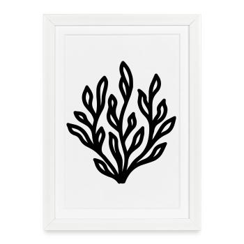 alga - Framed poster (27 × 37 cm) - white - Front