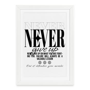 Never stop discovering - Framed poster (27 × 37 cm) - white - Front