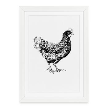Chicken lover, Farming Family  - Framed poster (27 × 37 cm) - white - Front