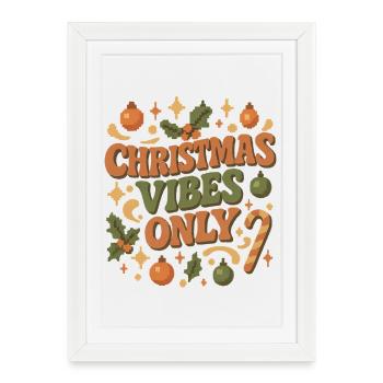 Ambiance de Noël uniquement - Affiche encadrée (27 × 37 cm) - blanc - Devant
