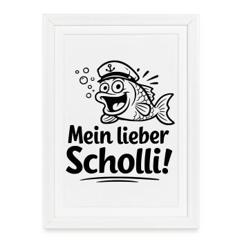 Ma chère Scholli - Affiche encadrée (27 × 37 cm) - blanc - Devant