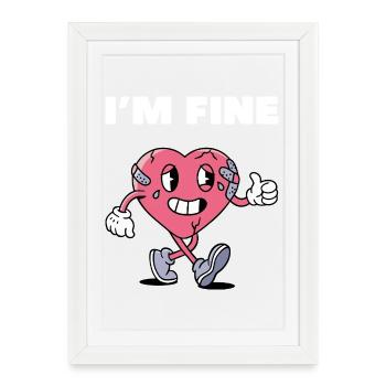 Broken But Fine - Framed poster (27 × 37 cm) - white - Front
