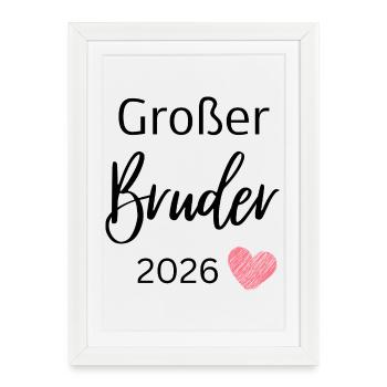 Big Brother 2026 - Framed poster (27 × 37 cm) - white - Front