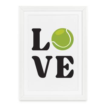 Tennis Lover - Framed poster (27 × 37 cm) - white - Front