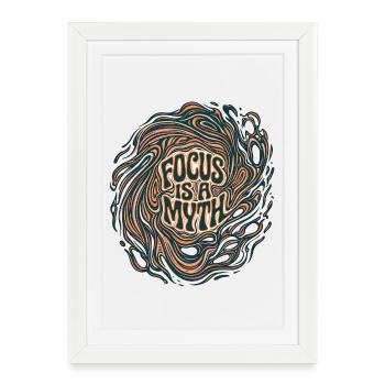 Mythe Focaliser l’optique - Affiche encadrée (27 × 37 cm) - blanc - Devant