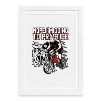 MMA Training Priorität - Gerahmtes Poster (27 × 37 cm) - Weiß - Vorne