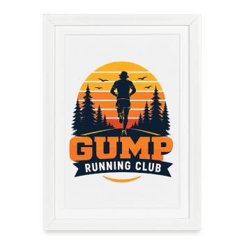 Trail Running - Running Club - Framed poster (27 × 37 cm) - white - Front