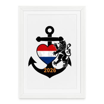 Dragon Ancre Heart of the Netherlands 2026 - Affiche encadrée (27 × 37 cm) - blanc - Devant