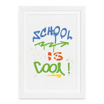 School is cool - Framed poster (27 × 37 cm) - white - Front