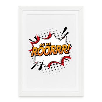 Rrööörrr - Framed poster (27 × 37 cm) - white - Front